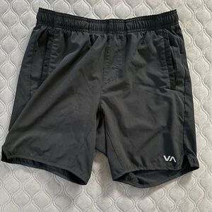 RVCA Boys Yogger Shorts, Black, Size Large
